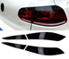 Реснички (накладки задних фонарей) Фольксваген Гольф 6 черный глянец ABS-пластик тюнинг фото