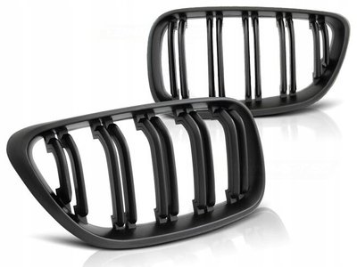 Решетка радиатора BMW F22/F23 стиль М2, черная, матовая тюнинг фото