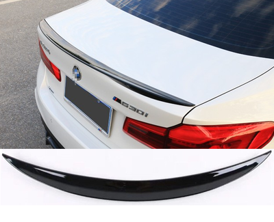 Cпойлер BMW G30 стиль Performance черный глянцевый ABS-пластик тюнинг фото