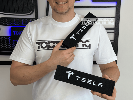 Накладки (чехлы) для ремня безопасности Tesla тюнинг фото