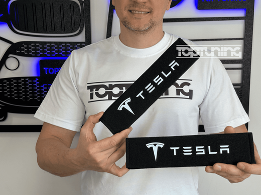 Накладки (чехлы) для ремня безопасности Tesla тюнинг фото