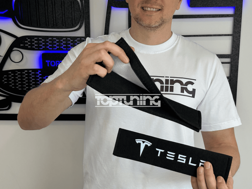 Накладки (чехлы) для ремня безопасности Tesla тюнинг фото