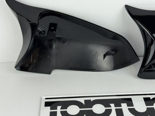 Накладки зеркал BMW F10 / F11 / F18,F07,F06,F12,F13,F01, F02 черный глянец (14-16 г.в.) тюнинг фото