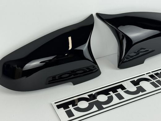 Накладки зеркал BMW F10 / F11 / F18,F07,F06,F12,F13,F01, F02 черный глянец (14-16 г.в.) тюнинг фото