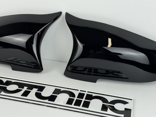 Накладки зеркал BMW F10 / F11 / F18,F07,F06,F12,F13,F01, F02 черный глянец (14-16 г.в.) тюнинг фото