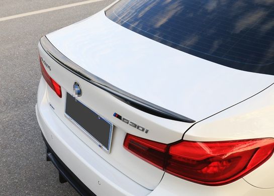 Cпойлер BMW G30 стиль Performance черный глянцевый ABS-пластик тюнинг фото