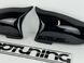 Накладки зеркал BMW F10 / F11 / F18,F07,F06,F12,F13,F01, F02 черный глянец (14-16 г.в.) тюнинг фото