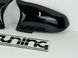 Накладки зеркал BMW F10 / F11 / F18,F07,F06,F12,F13,F01, F02 черный глянец (14-16 г.в.) тюнинг фото