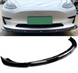 Накладка переднього бампера Tesla Model 3 чорний глянець вар.2 (17-21 р.в.) тюнінг фото